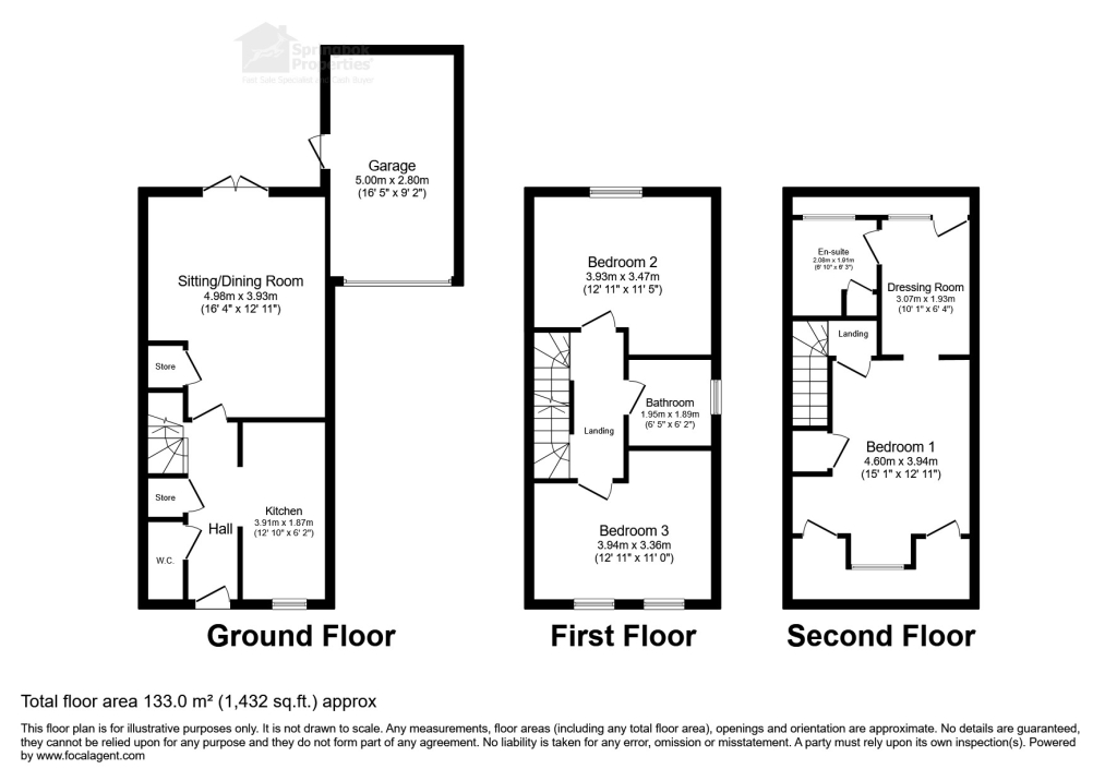 50, Russett Close, Leicester floorplan