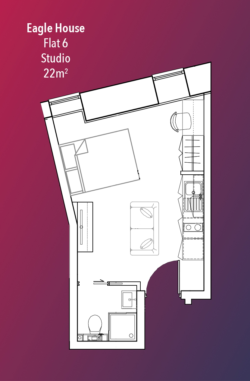 0 Bedrooms Studio to rent in Eagle House, 11 Blackfriars Road, Manchester M3