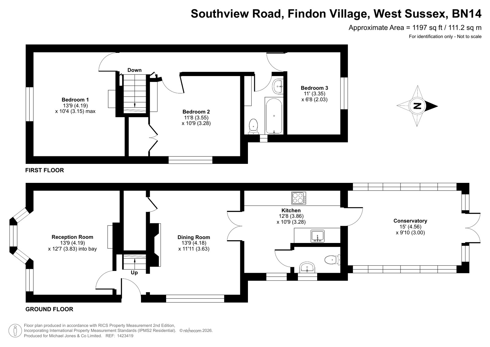 3, Southview Road, West Sussex floorplan