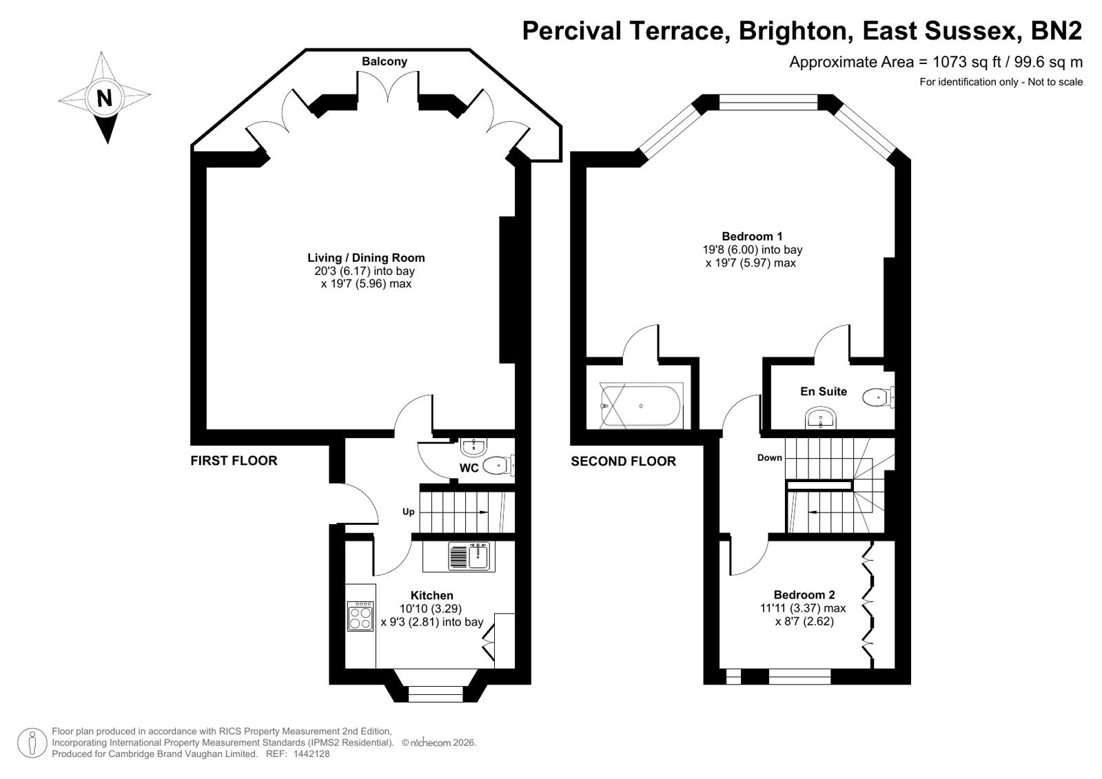 Flat 3, 6, Percival Terrace, East Sussex floorplan