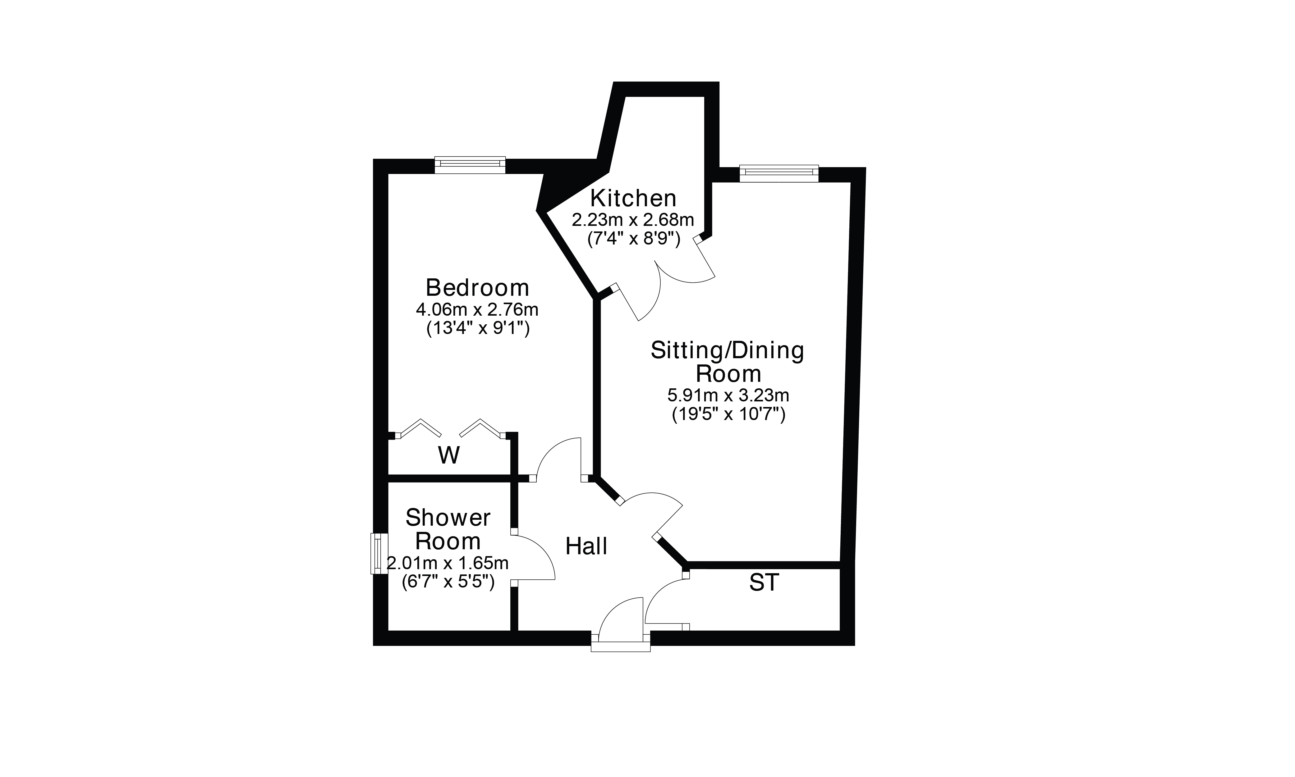 Wellside Place, Falkirk, Stirlingshire FK1, 1 bedroom flat for sale