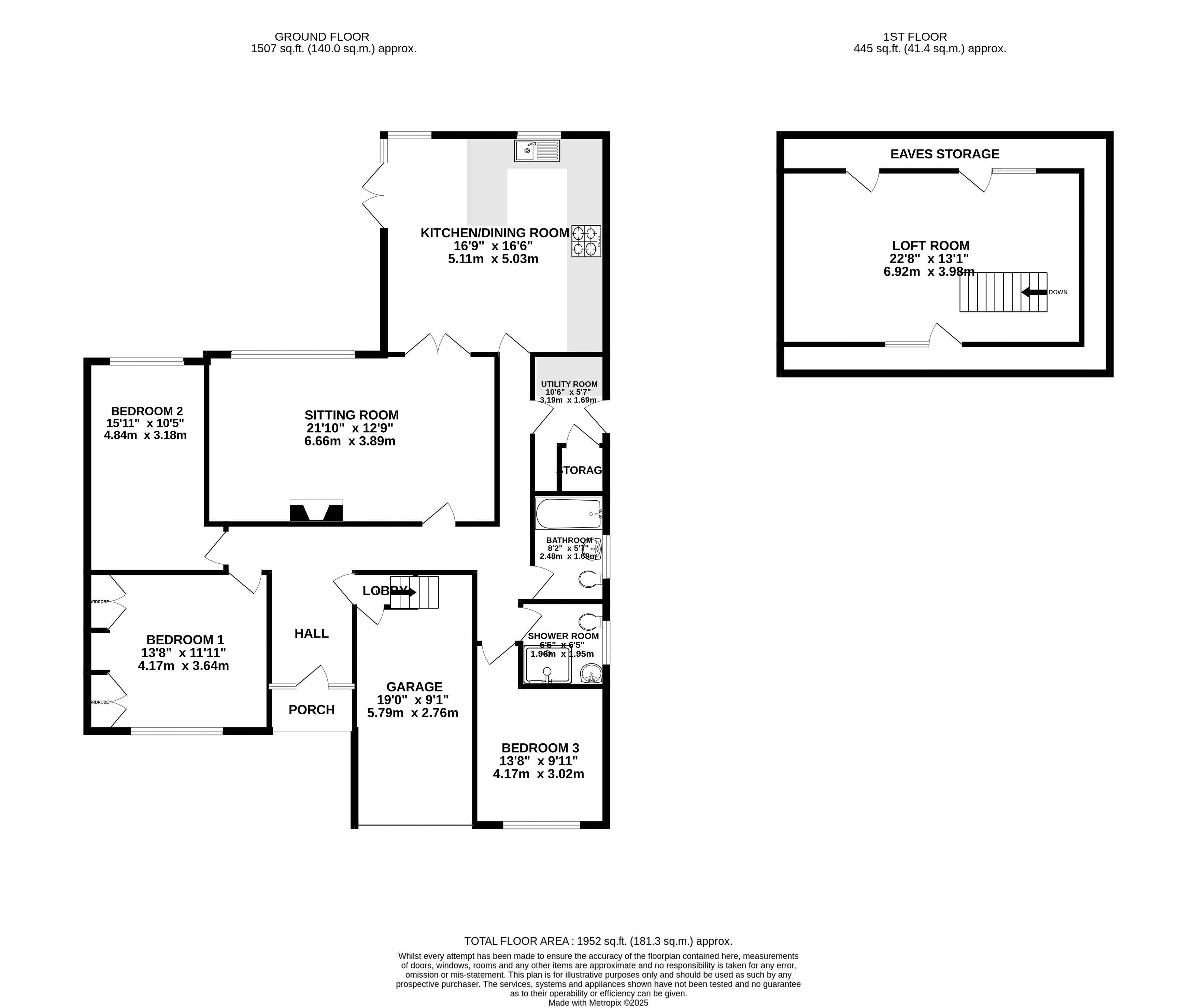 14, Leighton Crescent, Weston-Super-Mare floorplan