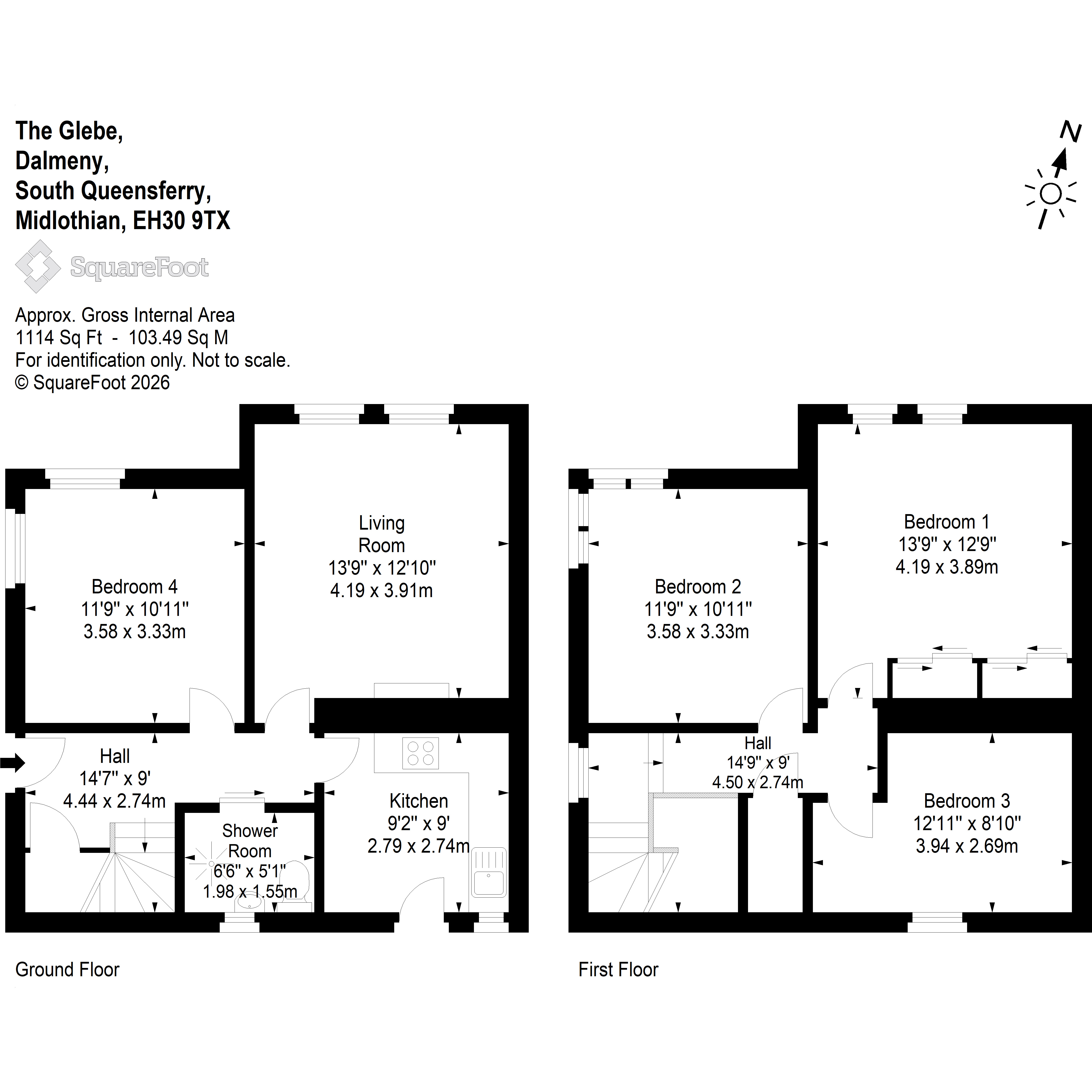 15, The Glebe, South Queensferry floorplan