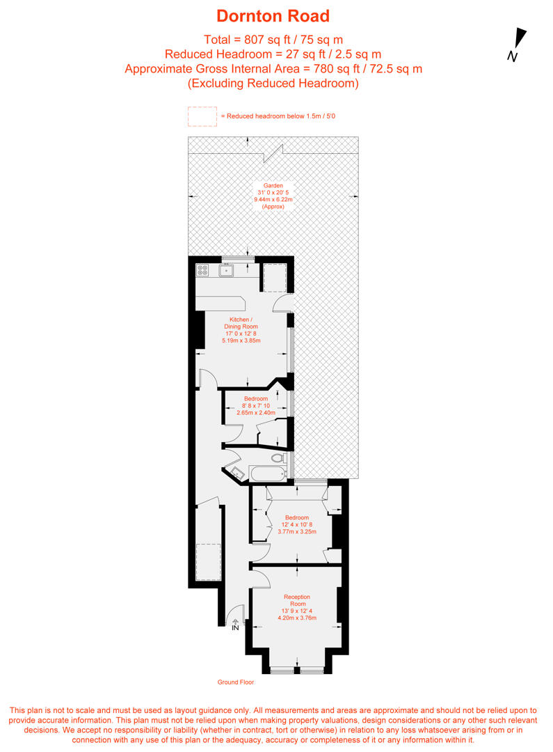 61, Dornton Road, London floorplan