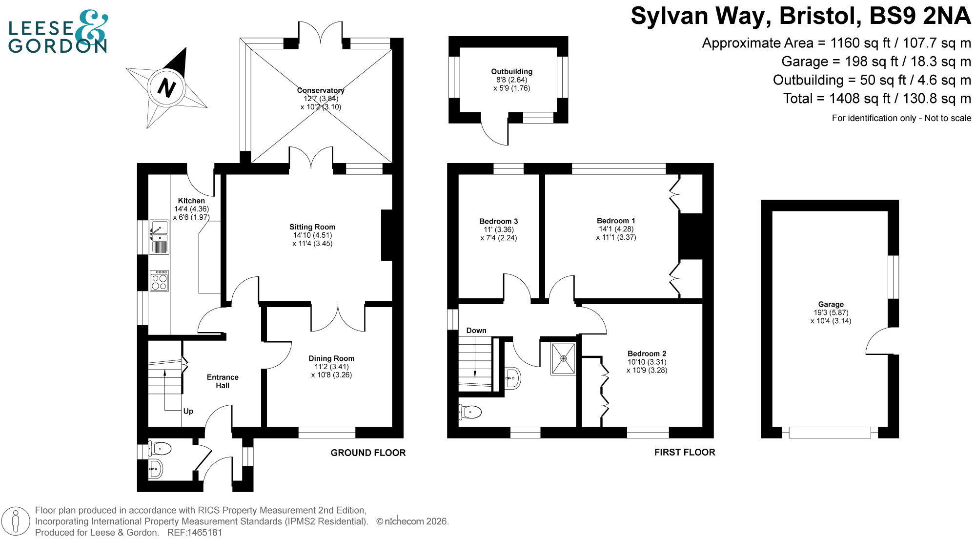 73 Sylvan Way, Bristol floorplan