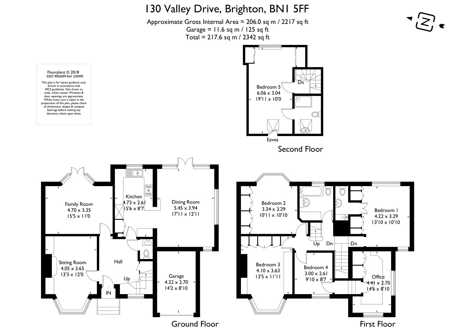 5 Bedrooms Semi-detached house for sale in Valley Drive, Brighton, East Sussex BN1