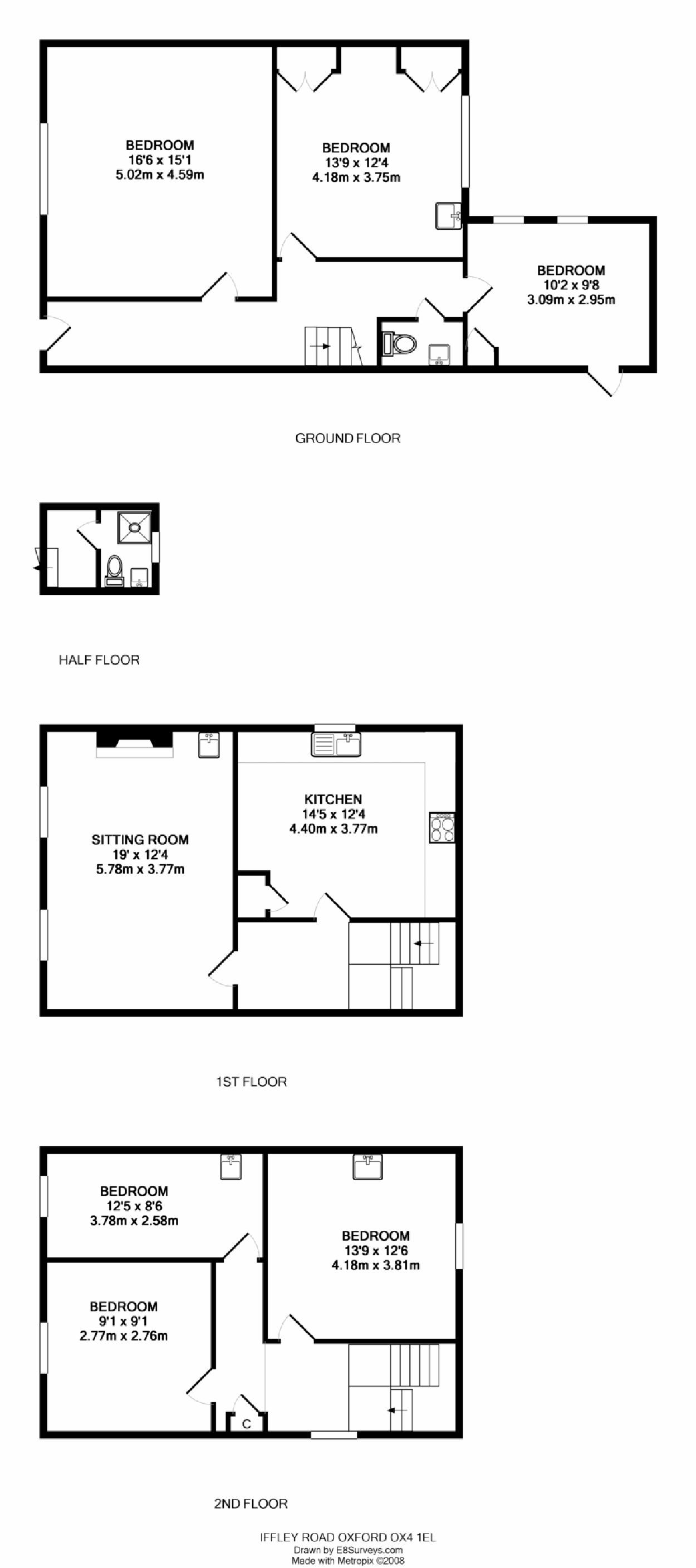 Iffley Road, Oxford floorplan