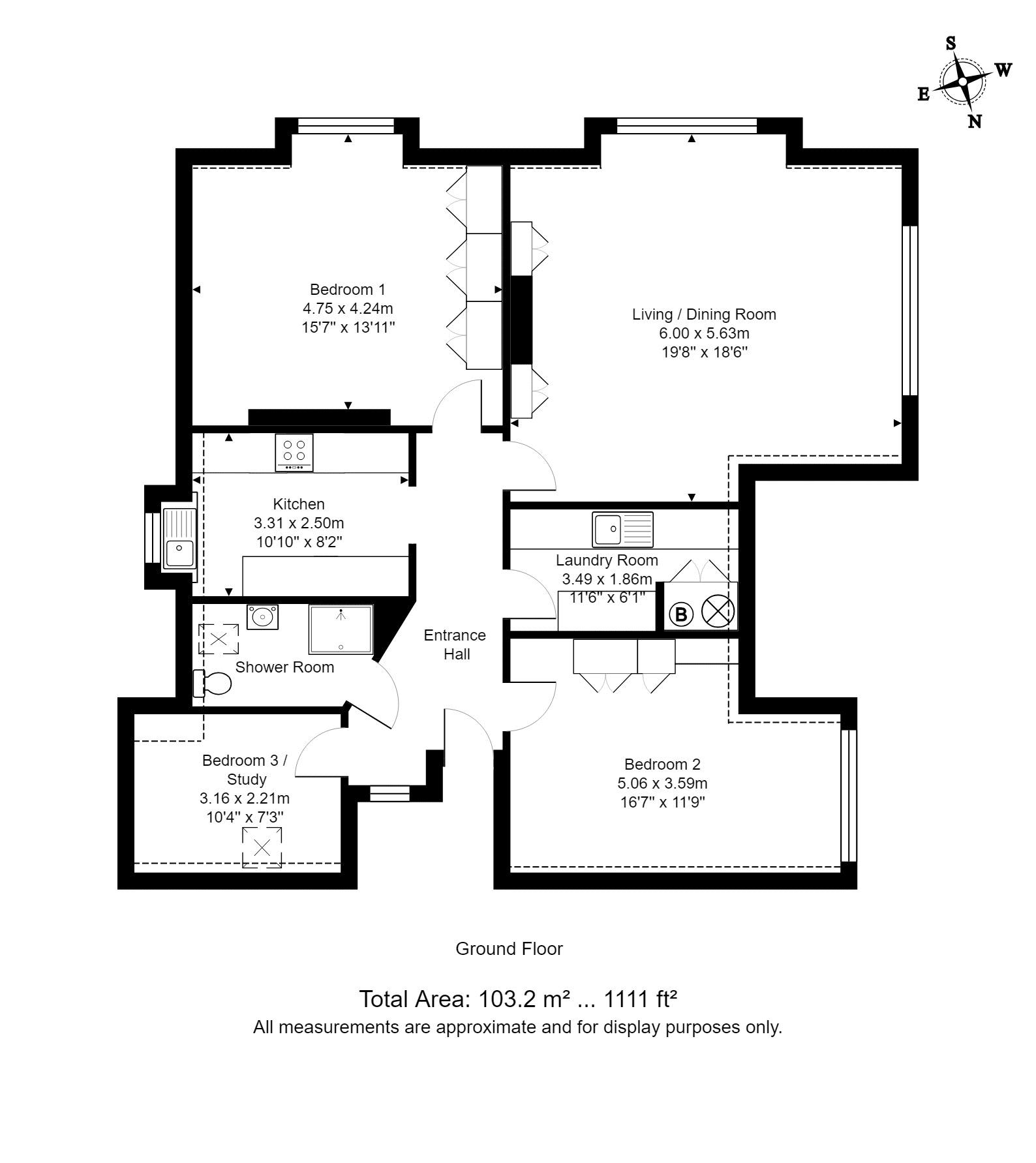 3 Bedrooms Flat for sale in Frant Road, Tunbridge Wells TN2