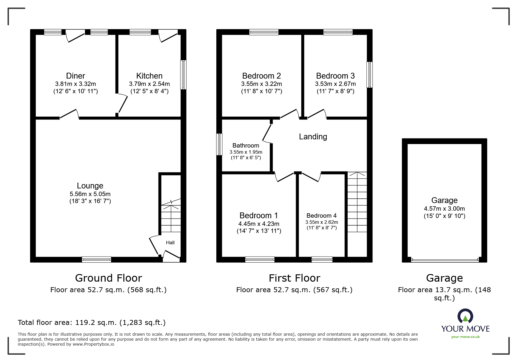 9, Oakwell Lane, Barnsley floorplan