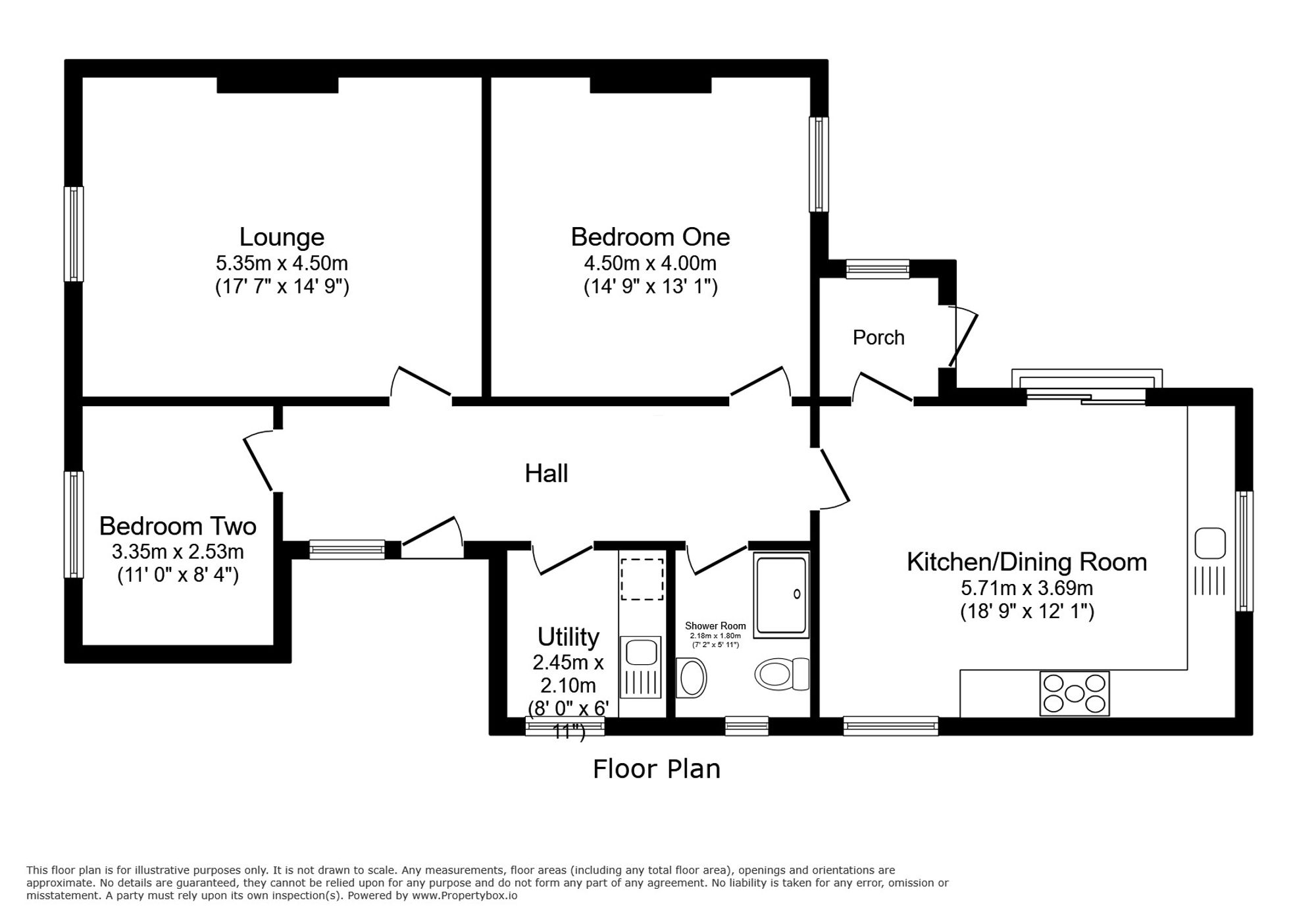 Flat 3, York Court York Road, Conwy floorplan