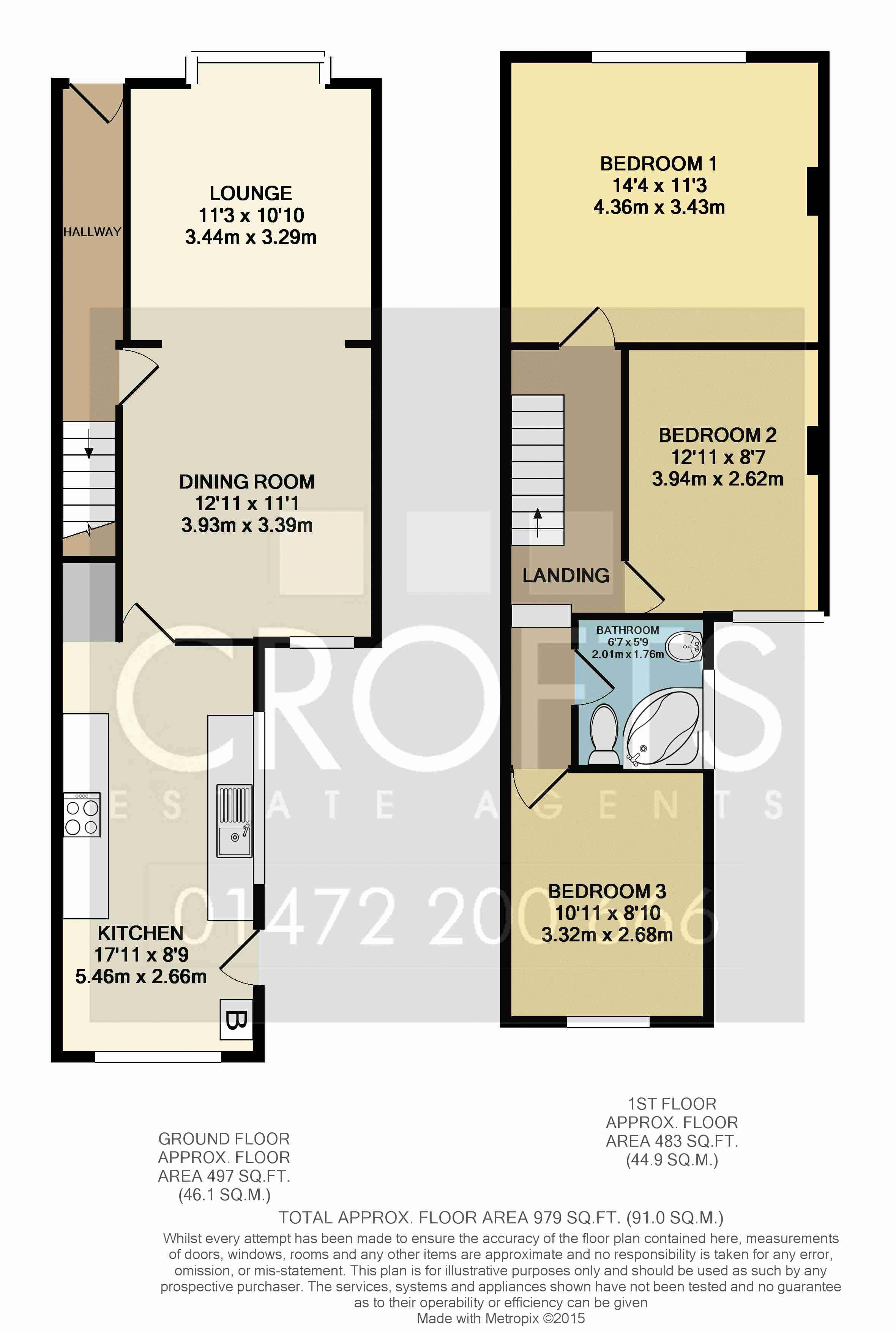 3 bed terraced house for sale in Torrington Street, Grimsby DN32