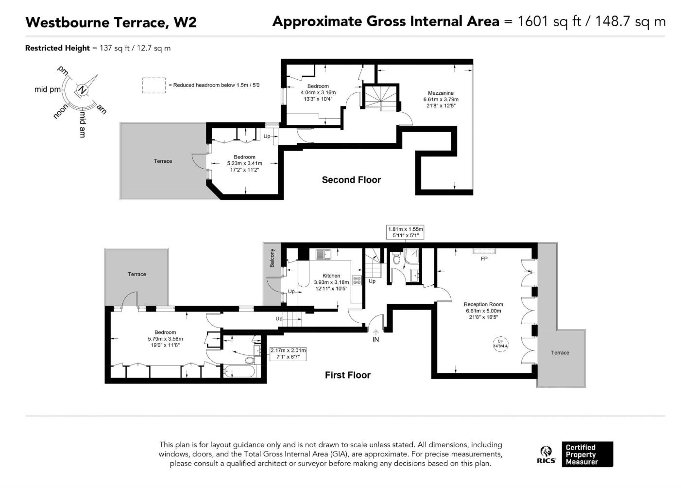 Flat 4, 22, Westbourne Terrace, London floorplan