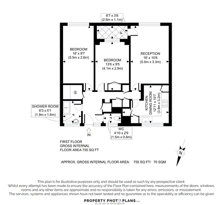 74, Clement Close, Brondesbury floorplan