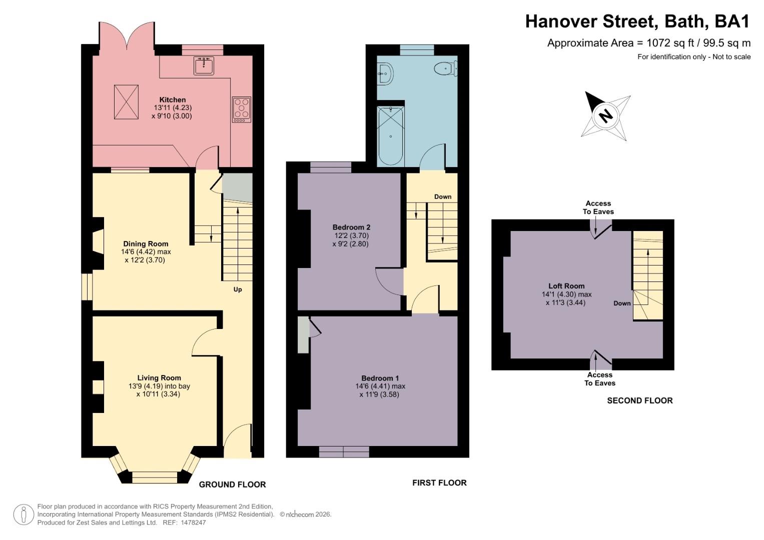 6A, Hanover Street, Bath floorplan