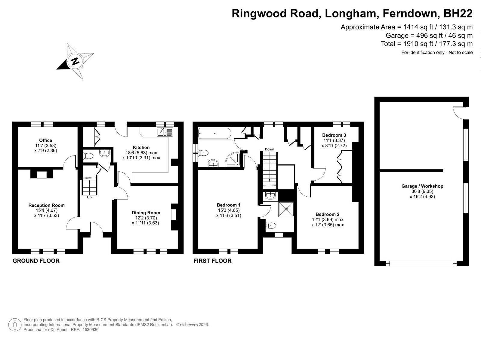 100, Ringwood Road, Ferndown floorplan