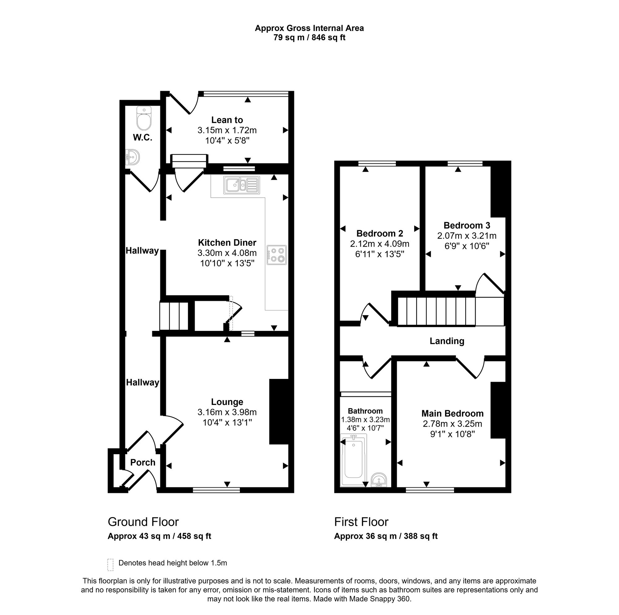 17 Lichfield Street, Wigan floorplan