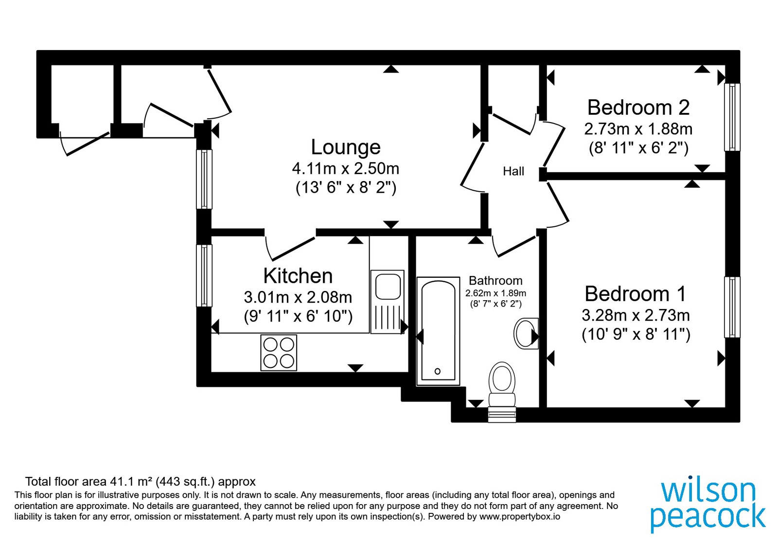 8 Cromwell Court,, Farrer Street, Bedford floorplan