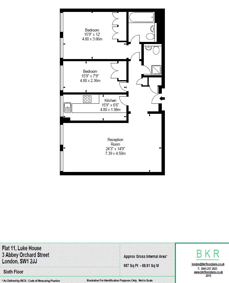2 Bedrooms Flat to rent in Luke House, 3 Abbey Orchard Street, London SW1P