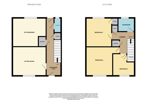 45, Spexhall Way, Lowestoft floorplan