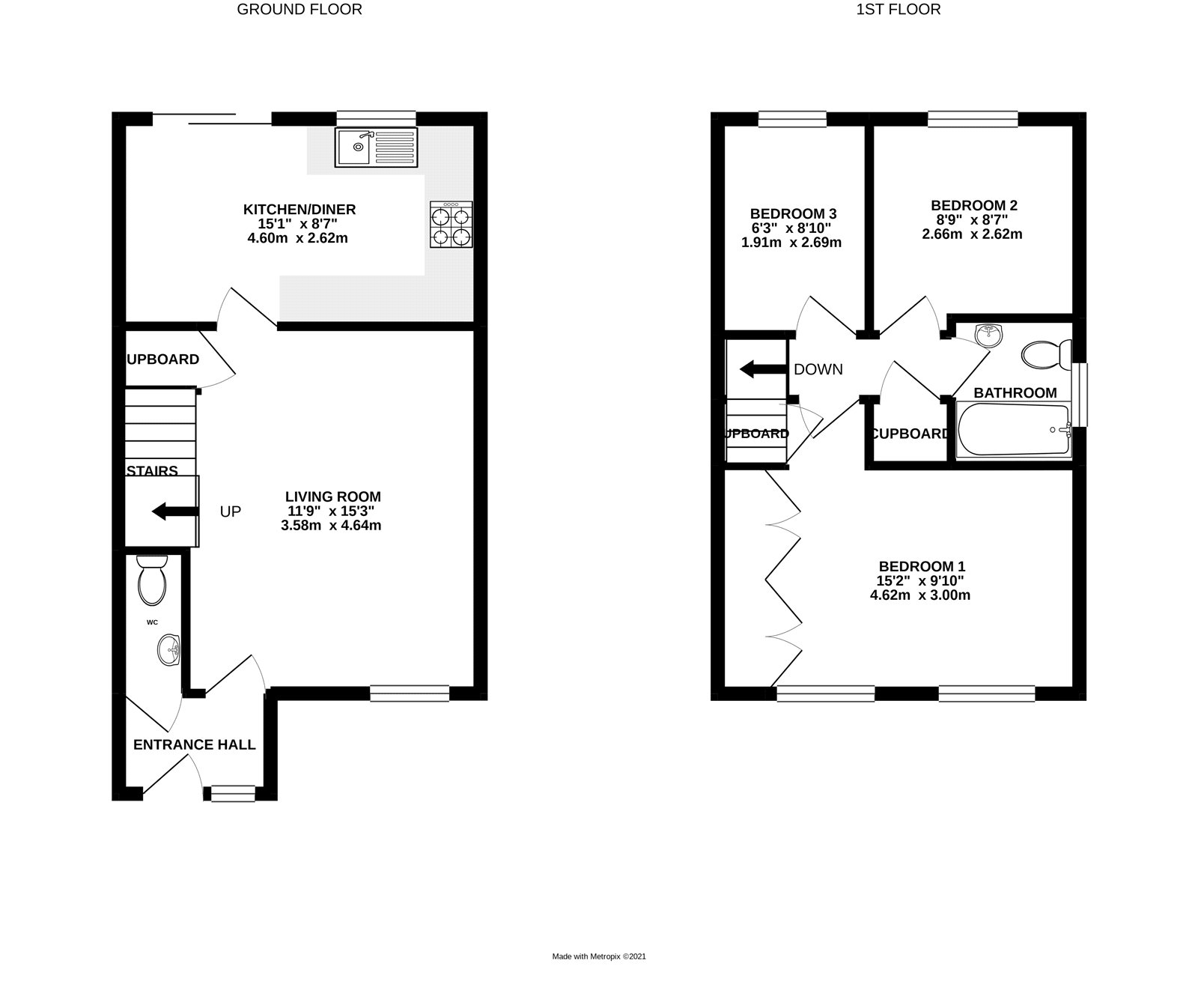 12, Roman Avenue, West Sussex floorplan