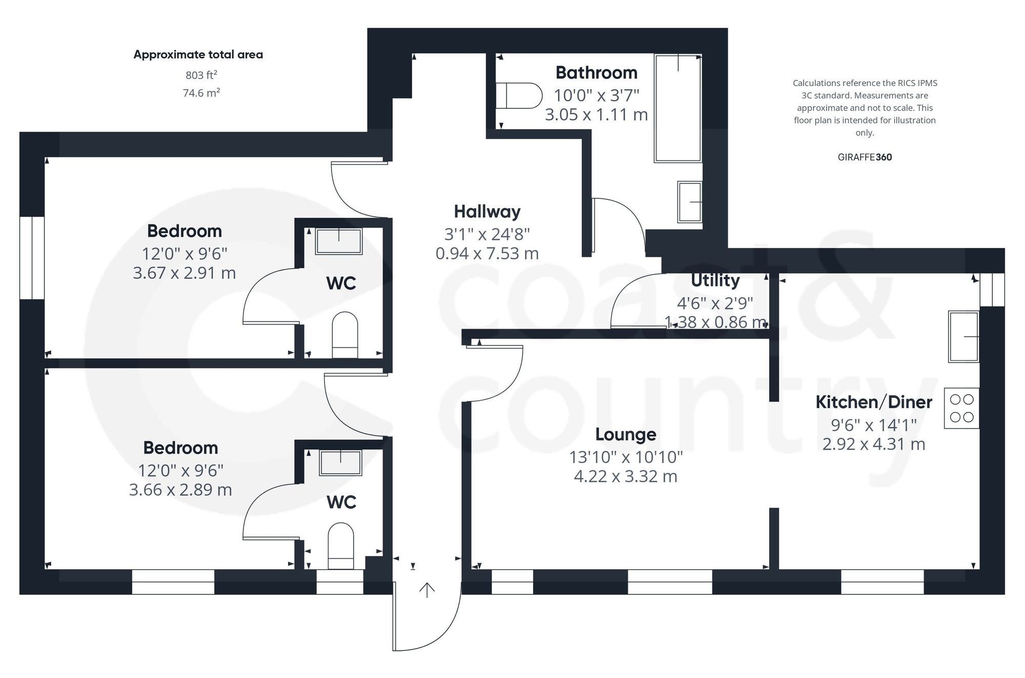 Flat 4, 28 Keyberry Road, Decoy, Newton Abbot floorplan