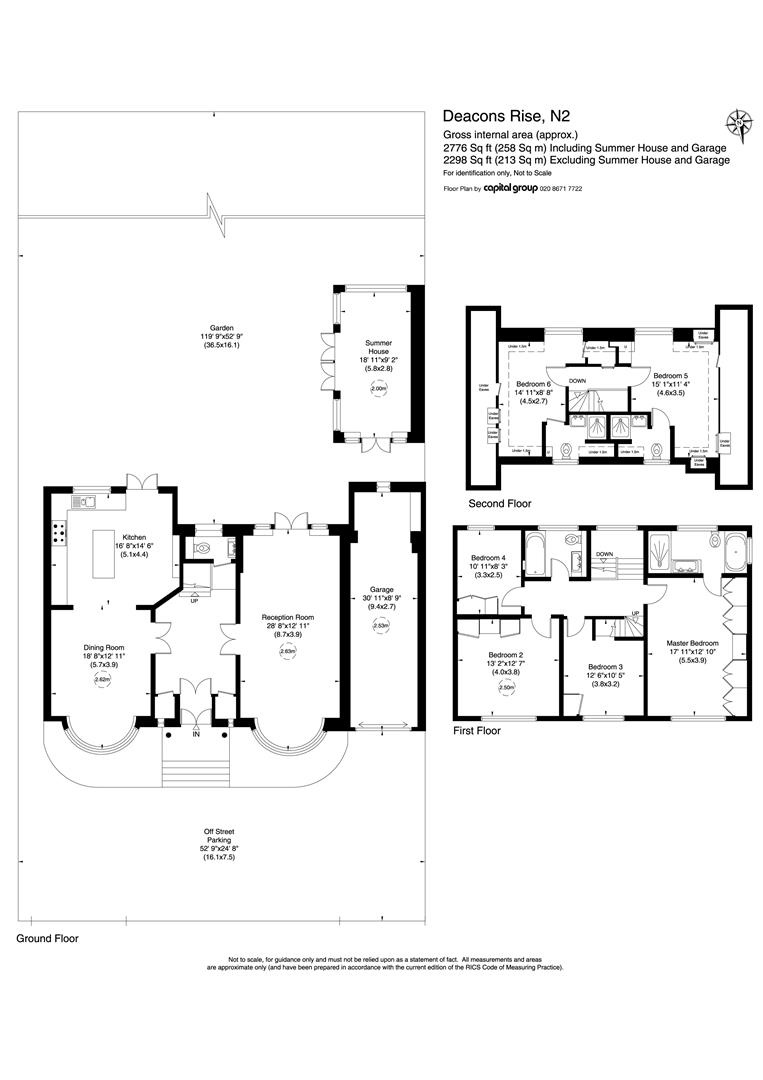 Deacons Rise, Hampstead Garden Suburb N2, 6 bedroom detached house to