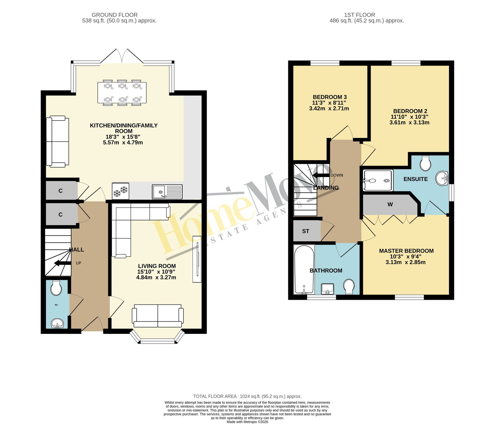 18, Woodward Drive, Market Harborough floorplan