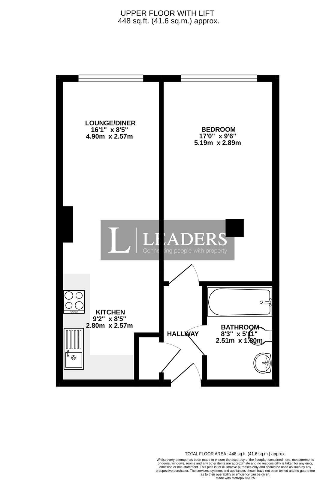Flat 9, Skyline Apartments, 1, The Causeway, Worthing floorplan