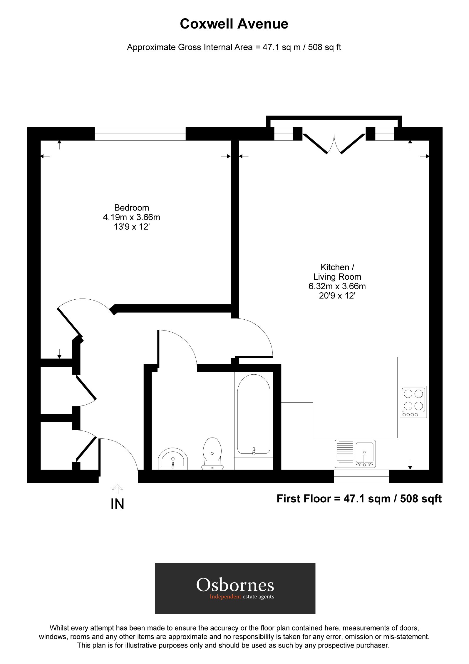 13, Coxwell Avenue, Farnborough floorplan