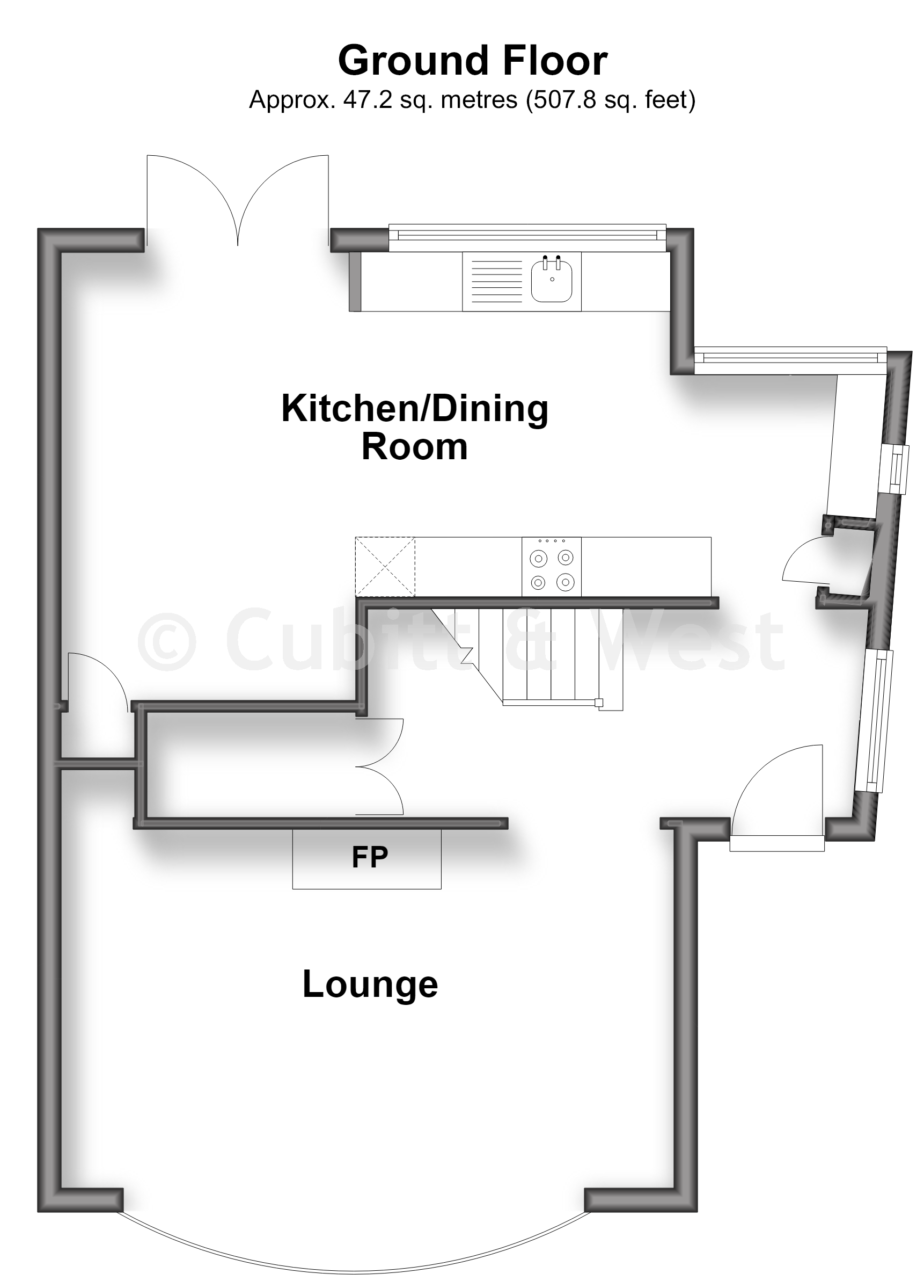 30, Oakshott Drive, Havant floorplan