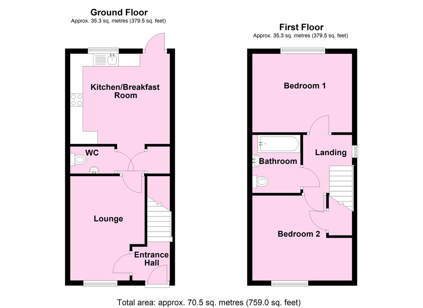 20, Inglesant Close, Leicester floorplan
