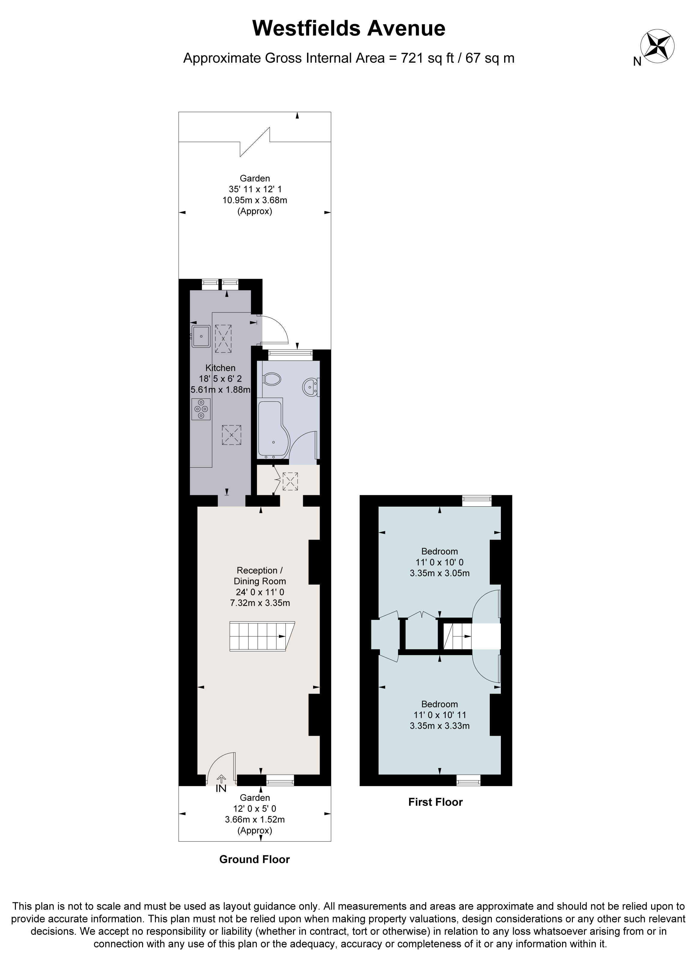 58, Westfields Avenue, London floorplan