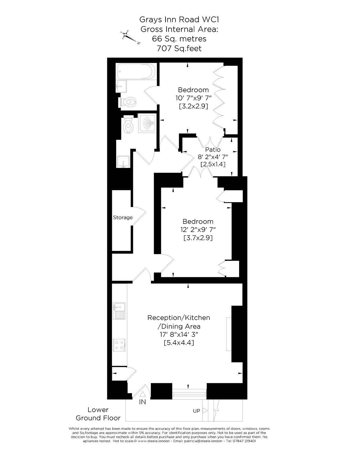 2 Bedrooms Flat to rent in Gray's Inn Road, London WC1X