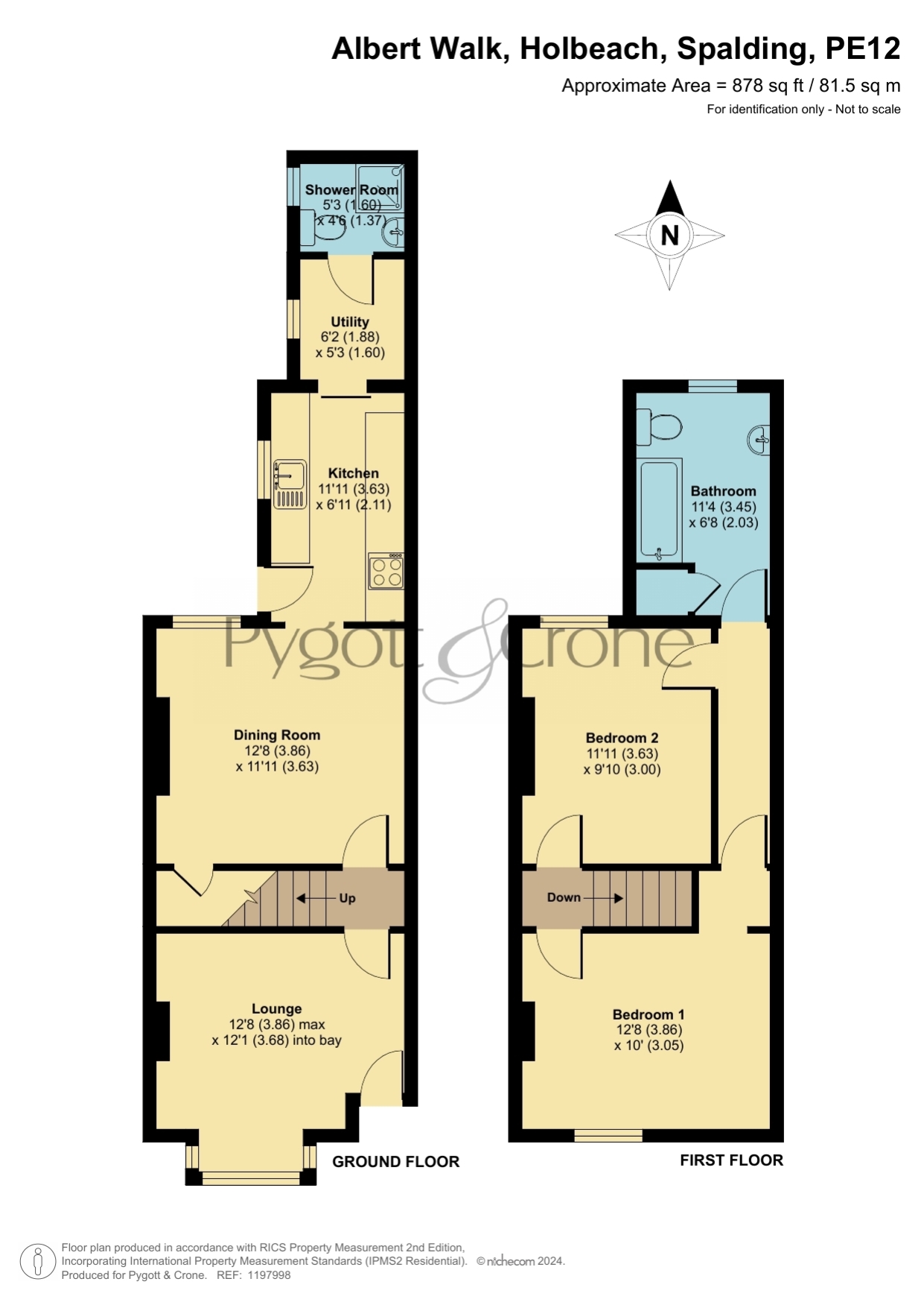 8, Albert Walk, Spalding floorplan