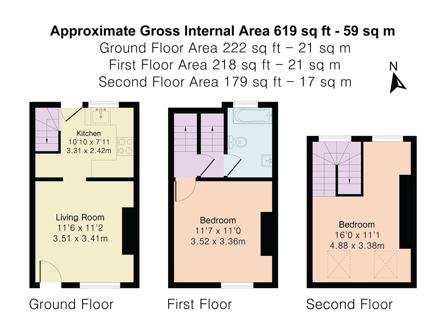 3, George Street, St. Albans floorplan