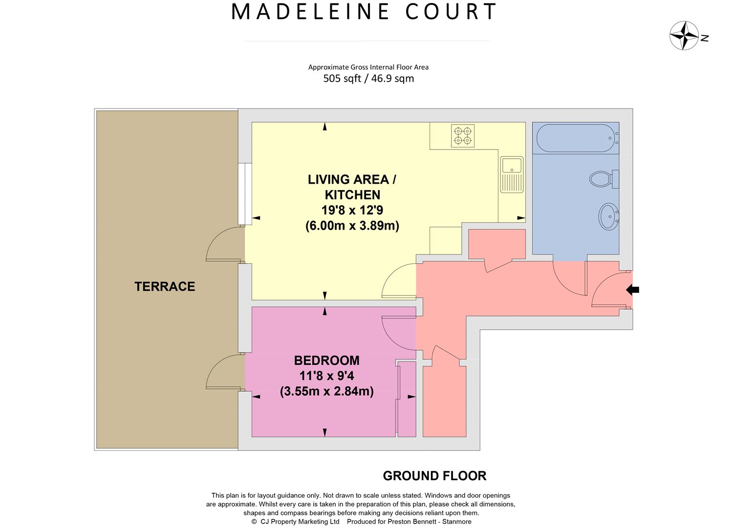 1 Bedrooms Flat for sale in Madeleine Court, Letchworth Road, Stanmore HA7