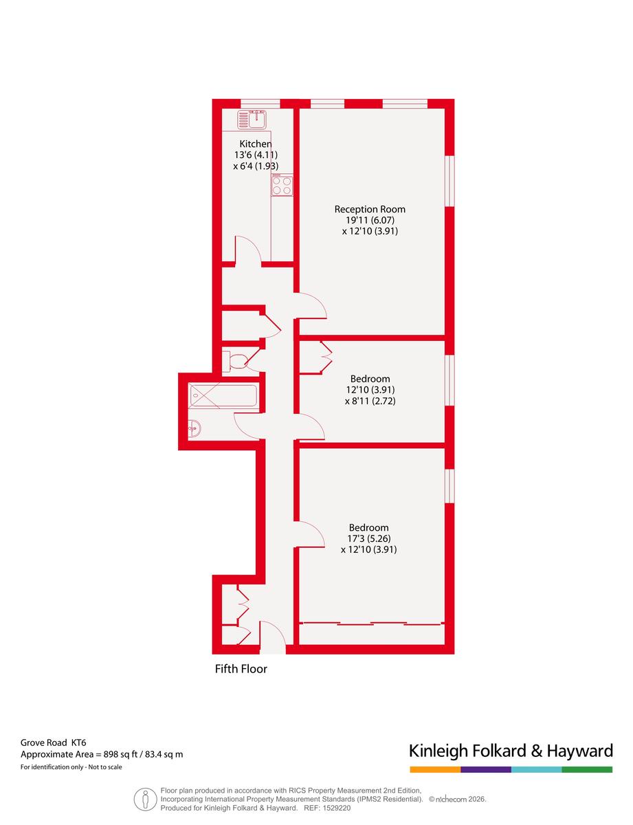 36, Anglers Reach, Surbiton floorplan