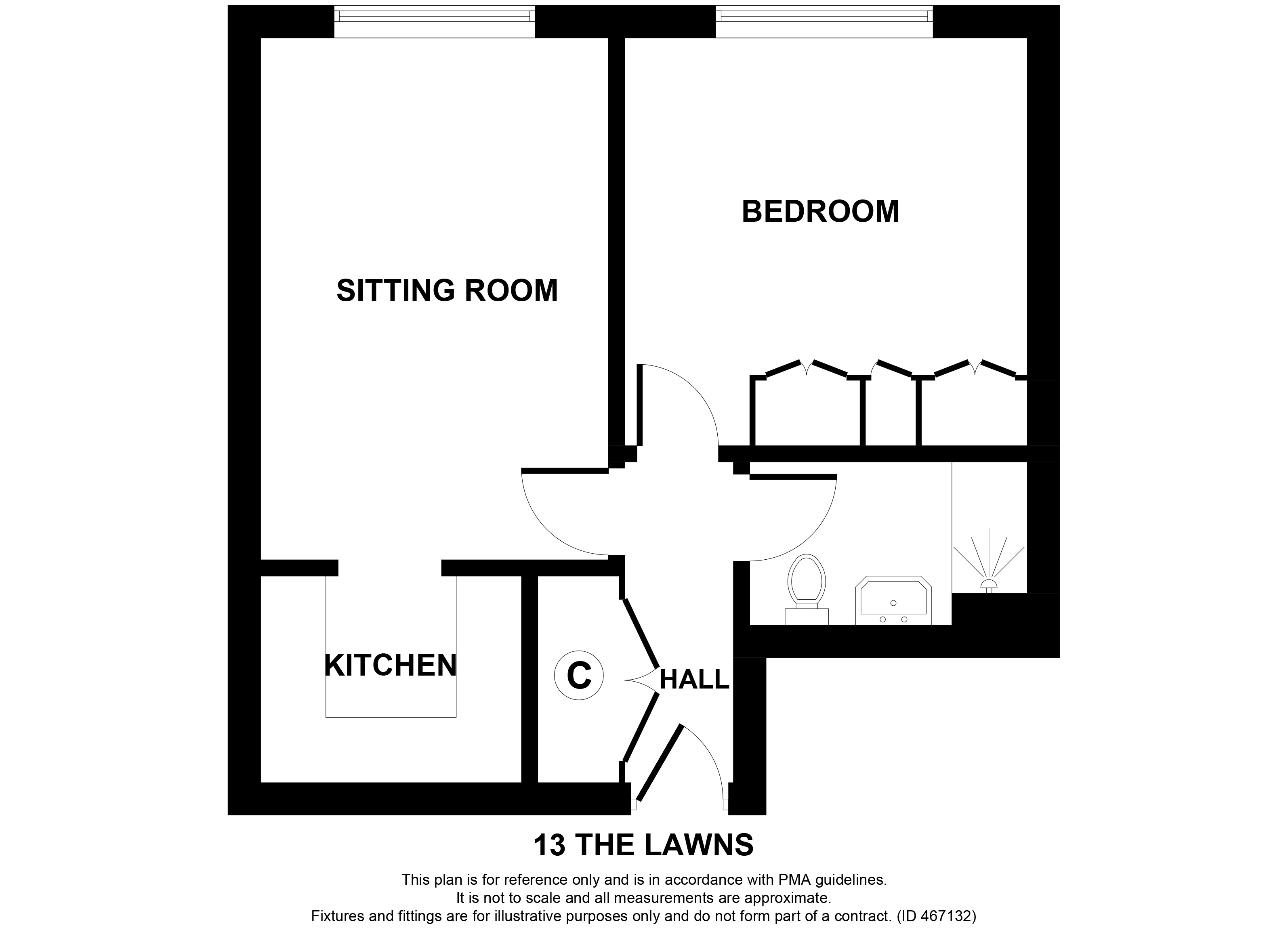 Skipton Road, Ilkley, West Yorkshire LS29, 1 bedroom flat for sale