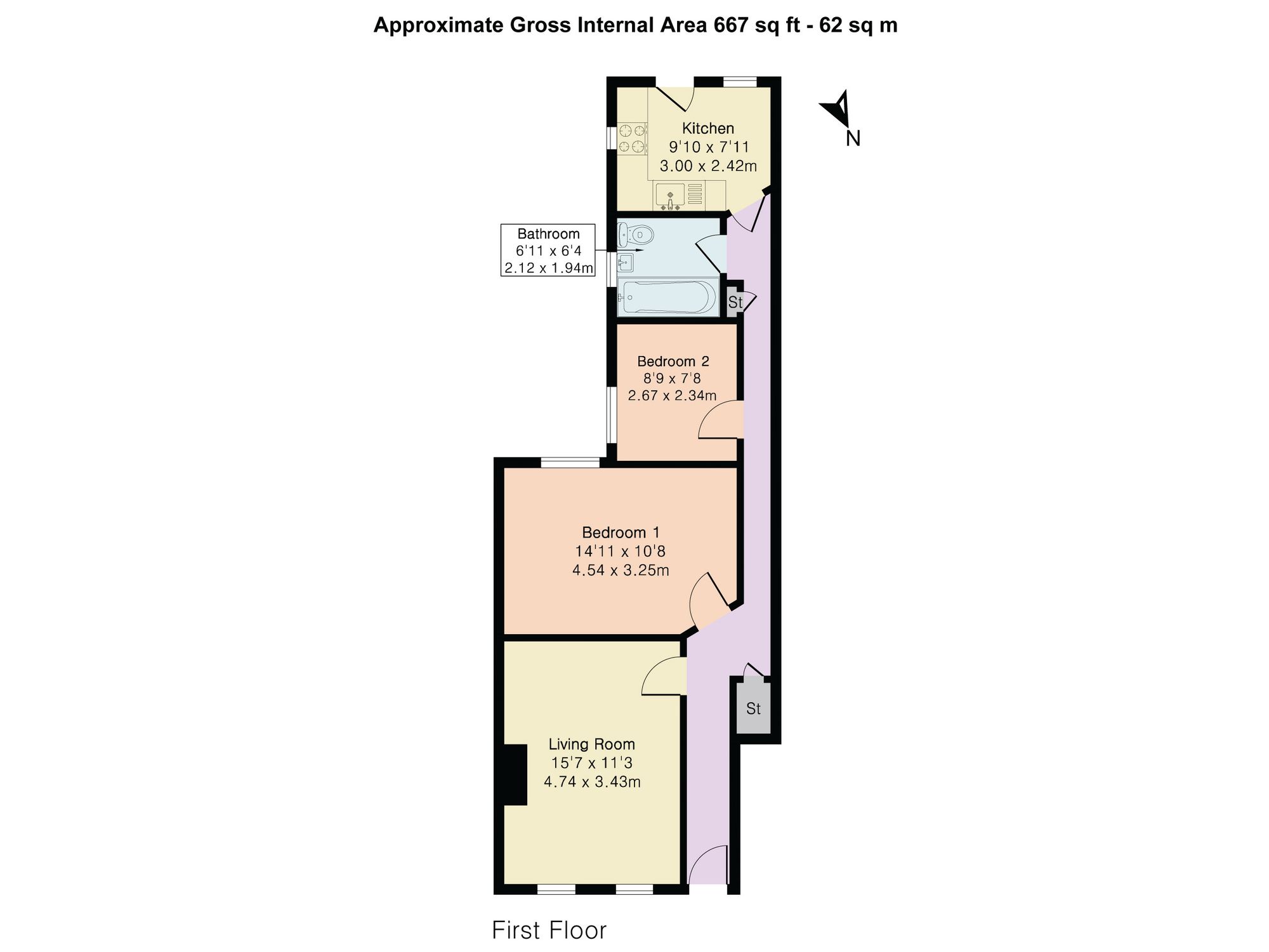 45 Heddon Court Cockfosters Road, Barnet floorplan