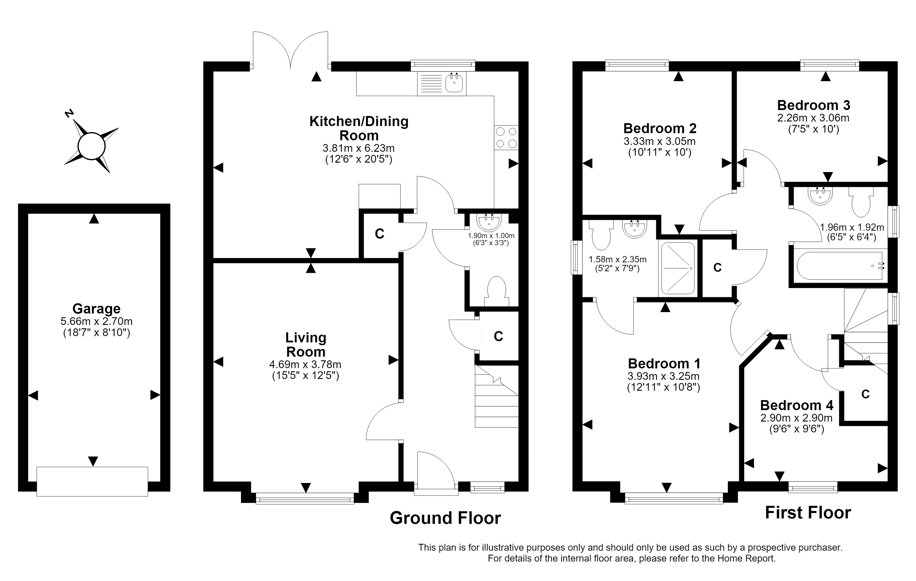 139, Craighall Drive, Musselburgh floorplan