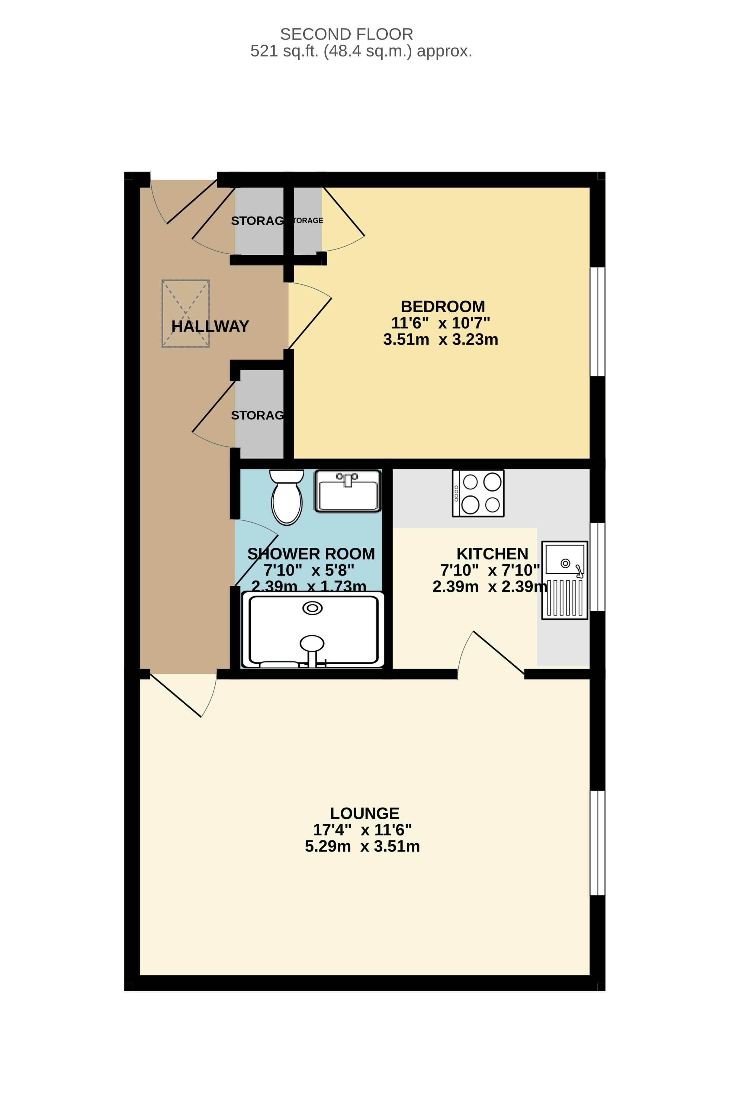 Flat 9, Denington Court, Pennington Road, Tunbridge Wells floorplan
