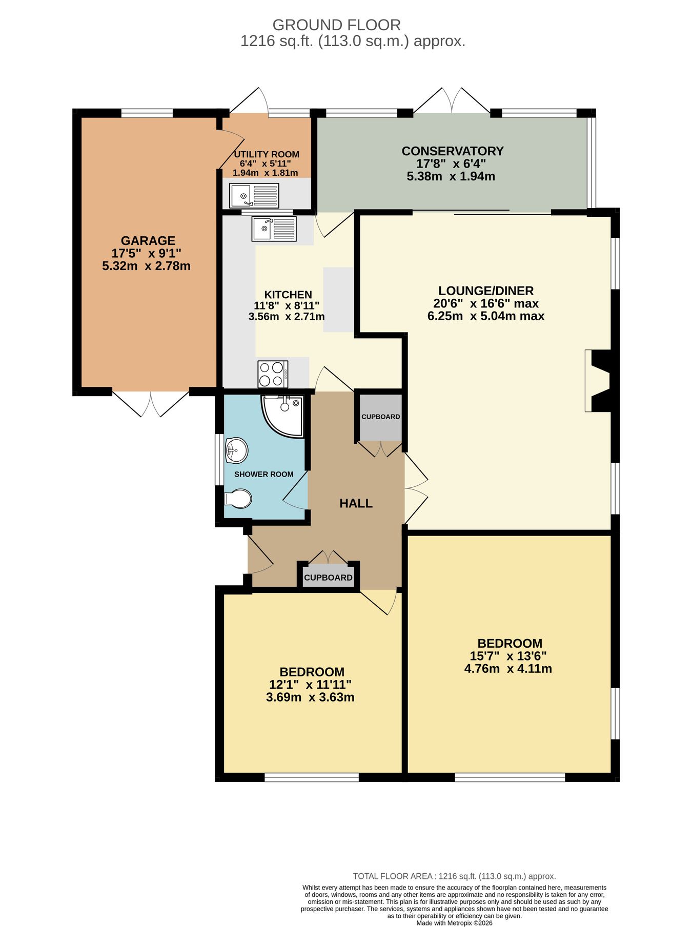 3, Rookhurst Road, Bexhill-on-Sea floorplan