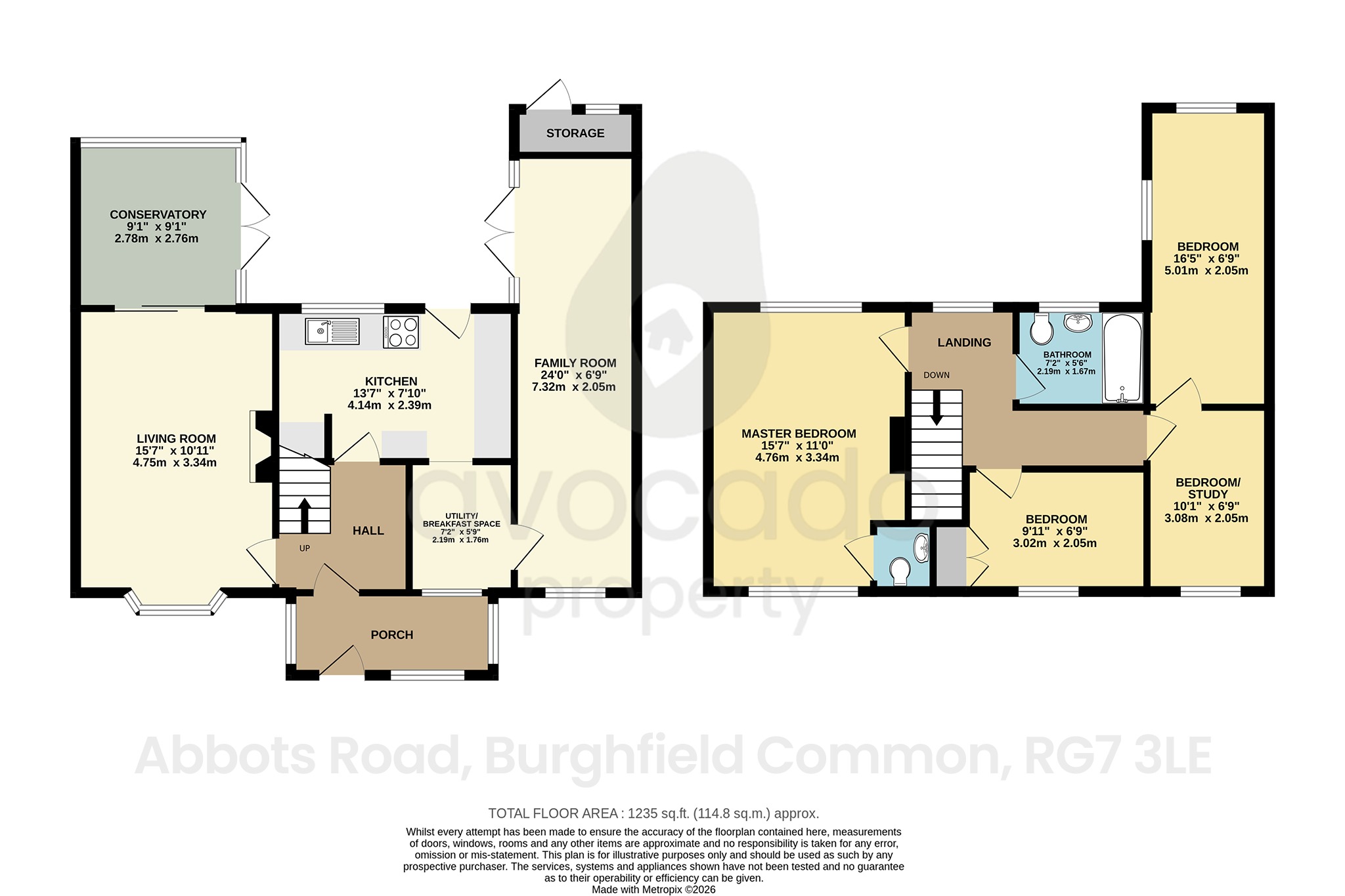 30 Abbots Road, Burghfield Common, Berkshire floorplan