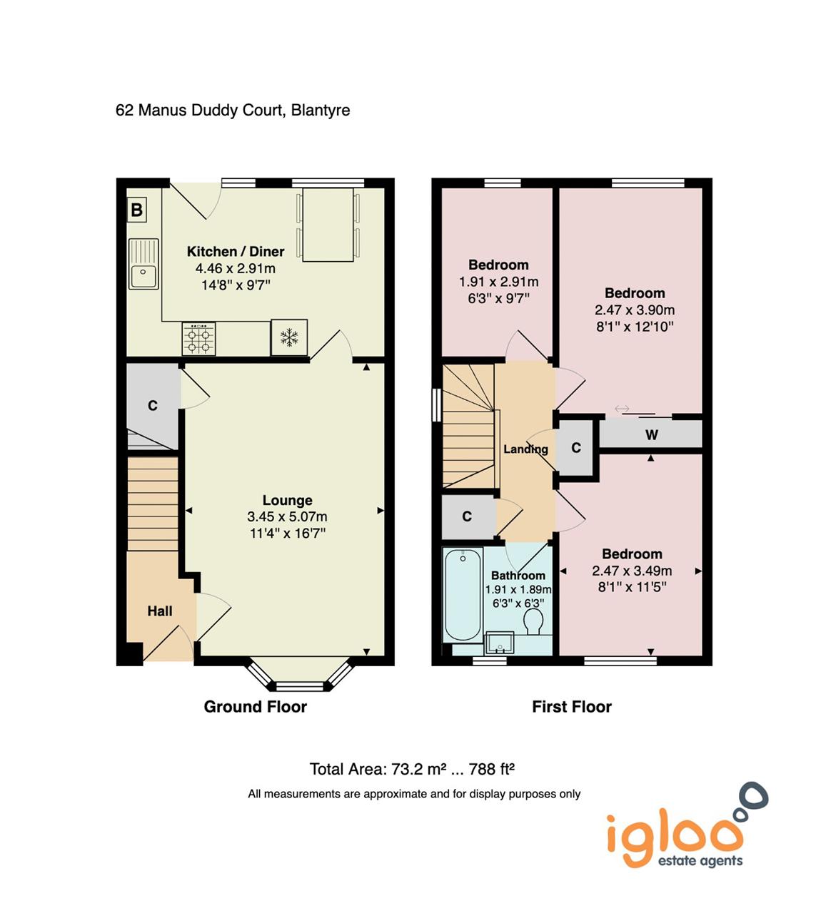 62, Manus Duddy Court, Blantyre floorplan