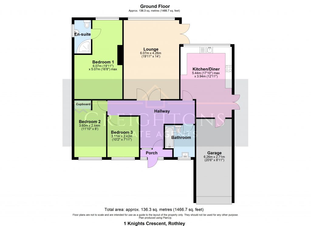 1, Knights Crescent, Leicester floorplan