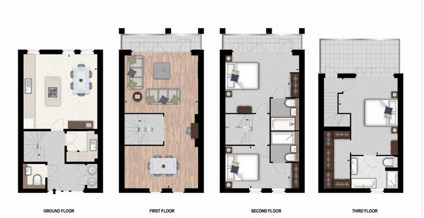 3 Bedrooms Terraced house to rent in Rainville Road, London W6