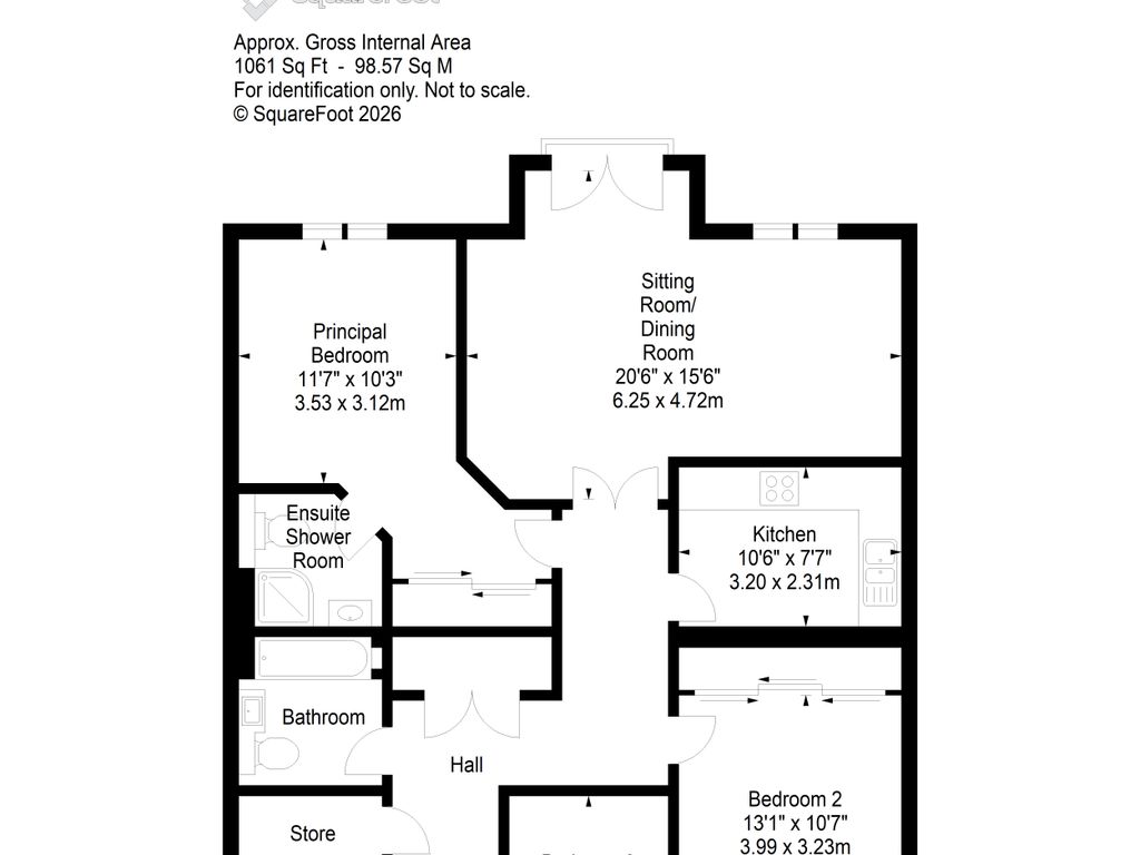 5/6 Northcote Street, Dalry, Edinburgh, EH11 2HL floorplan