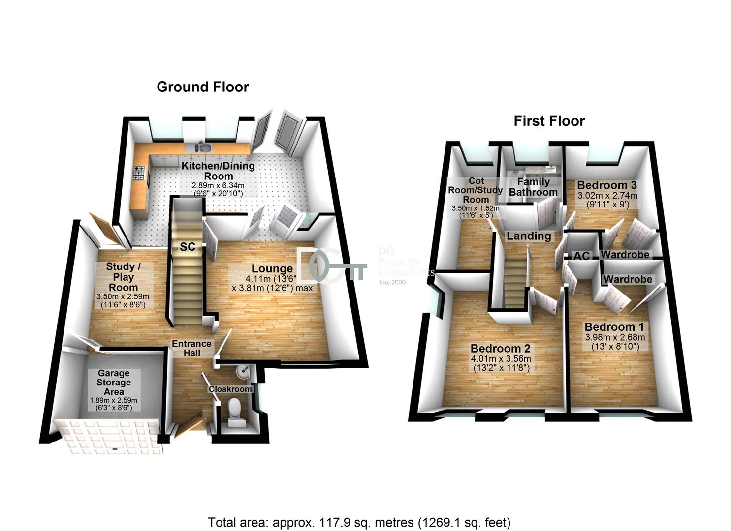 67, Russell Road, Toddington floorplan