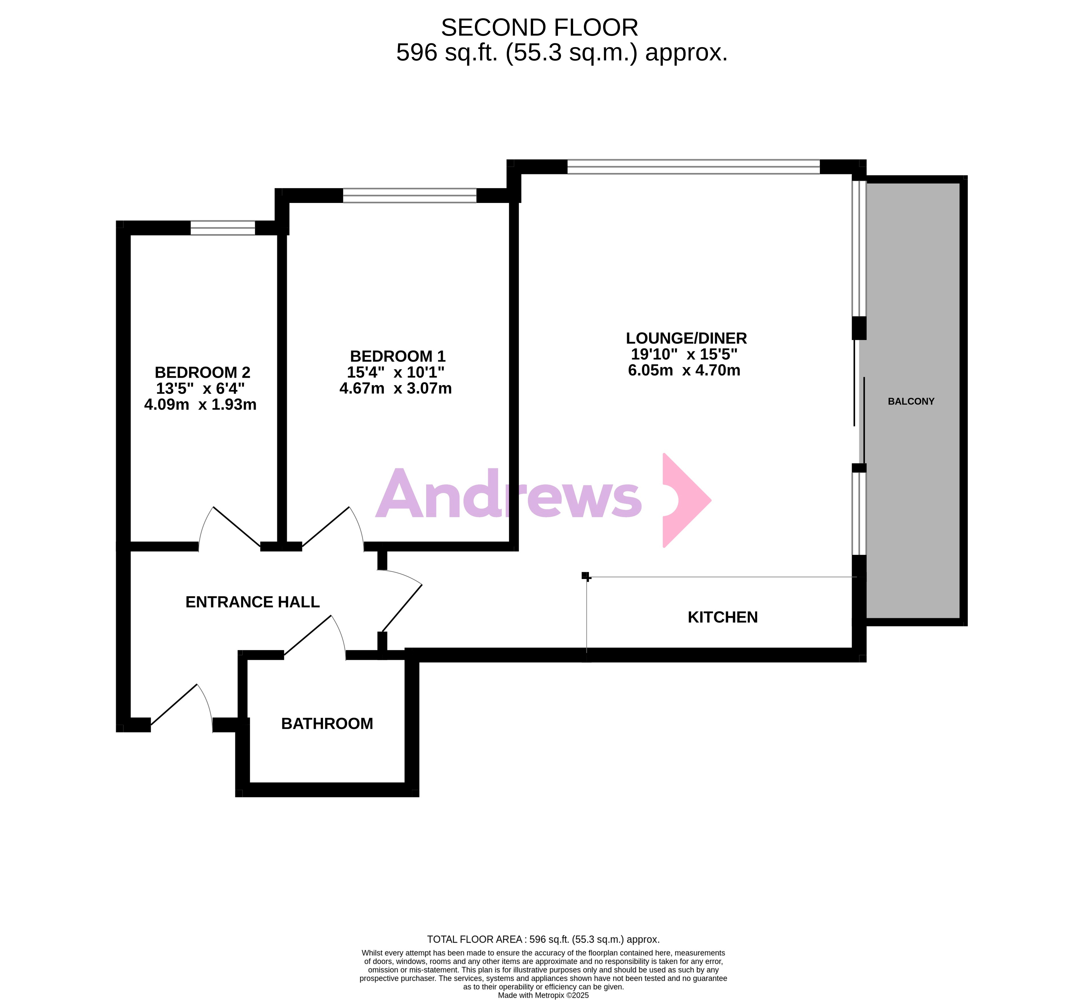 13 Oakfield Court,, Consort Way, Horley floorplan