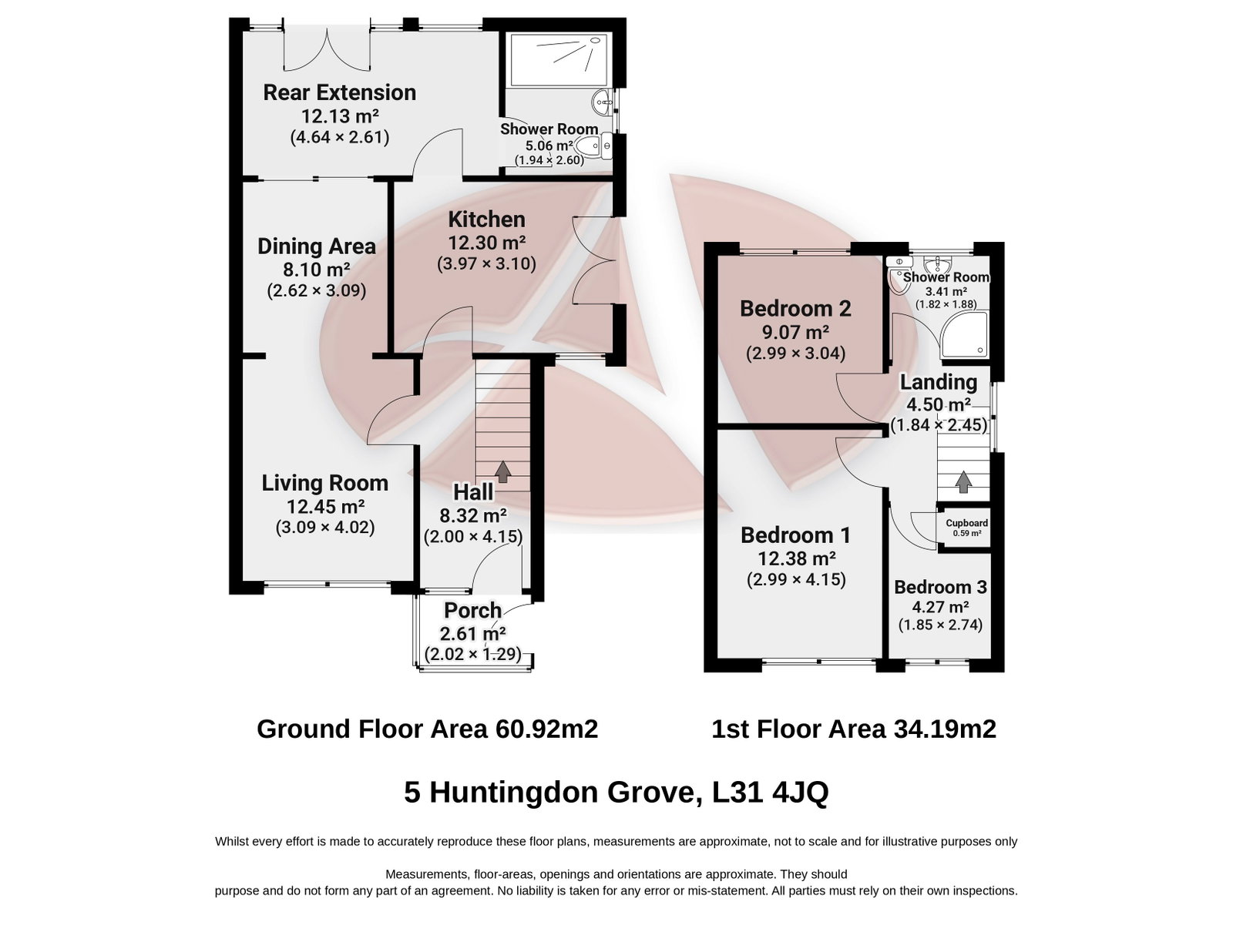 Huntingdon Grove, Lydiate floorplan